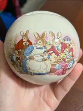 Vintage Royal Doulton Bunnykins 1936 Money Ball Bank!